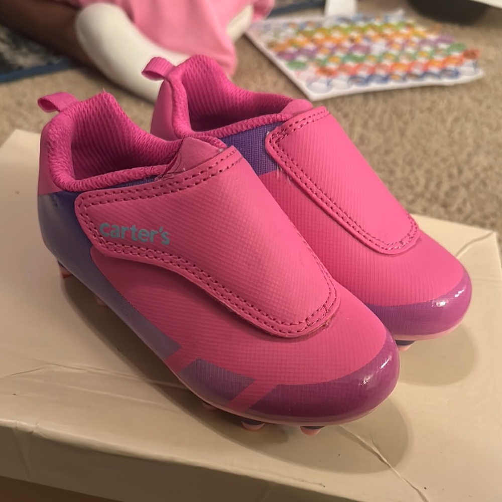 Carter's Pink Soccer Cleats
